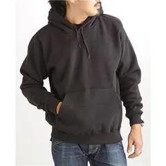 裏起毛 パーカー Lサイズ ブラック BIG 9オンス 綿混 ポリエステル アウトドア スポーツ 通学 衣類