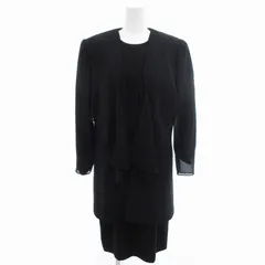 ココラッシー COCCOLUSSI 東京ソワール 3P セットアップ フォーマル 礼服 ワンピース ジャケット カーディガン 総裏地 15AR 黒 ブラック /OU