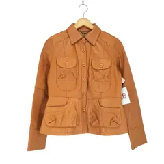 ユーズドフルギ USED古着 {{EKDTIN}} lamb leather ラムレザージャケット レディース JPN：42 