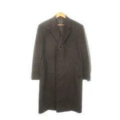 ウィンドアーマー WIND ARMOR チェスターコート カシミヤ ロング ステッチ M 茶 ブラウン /MN21 ■GY44