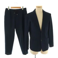 ジョセフ JOSEPH 23SS 鹿の子テーラードジャケット パンツ セットアップ スーツ 46 ネイビー /ES ■OS
