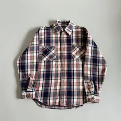 80s~ USA製 BIG MAC ビッグマック コットン ヘビーネルシャツ