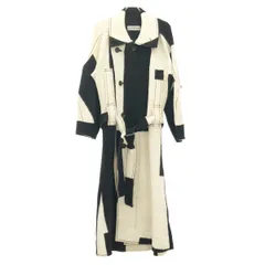ISSEY MIYAKE イッセイミヤケ 23AW ブロックパネルドベルテッドコート IM33KA334 ブラック×ホワイト 2のサムネイル