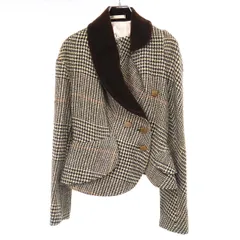 Vivienne Westwood LONDON ヴィヴィアンウエストウッド ロンドン 1996AW Harris Tweed Storm in a Teacup Bettian Jacket ウェンディベッティーナツイードジャケット  ベージュ系 42のサムネイル