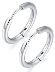 swars フープピアス ピアス リングピアス 男女兼用 両耳 2個 金属アレルギー対応