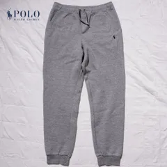 ポロラルフローレン POLO RALPH LAUREN スウェット パンツ L グレー ロゴ刺繍 アメカジ ストリート イージーパンツ 古着 A257