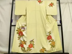 平和屋着物■訪問着　枝花文　暈し染め　金彩　正絹　逸品　AABF8703oa