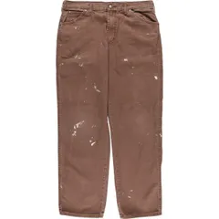古着 ディッキーズ Dickies ペイント ダックワークパンツ メンズw35相当/eaa613028