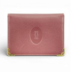 ☆美品☆Cartier マストライン カードケース 名刺入れ ボルドー - メルカリ
