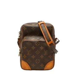 ルイ ヴィトン モノグラム アマゾン 斜め掛け ショルダーバッグ M45236 ブラウン PVC レザー レディース LOUIS VUITTON【1-0257075】