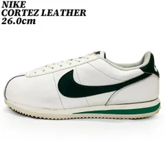 【タイムセール】【クーポン】スニーカー シューズ  ナイキ コルテッツ レザー ホワイト グリーン 26.0cm NIKE CORTEZ LEATHER DN1791-101 正規品 中古 古着 ブランド 匿名配送