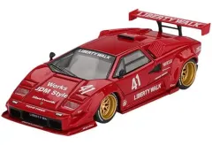 【新品】ミニカー 1/64 ランボルギーニ カウンタック LB-WORKS レッド(左ハンドル) 「ミニGTシリーズ」 [MGT01100-BL]