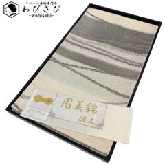 袋帯 美しい刺繍に螺鈿の華柄模様 引箔 青銅色 O-4449 袋帯 美しい刺繍に螺鈿の華柄模様 引箔 青銅色 O-4449 - メルカリ