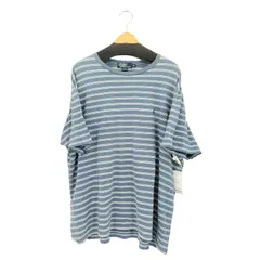 ポロバイラルフローレン Polo by RALPH LAUREN 90-00s ポニー刺繍 ボーダー コットン クルーネック半袖 Tシャツ メンズ  XXL