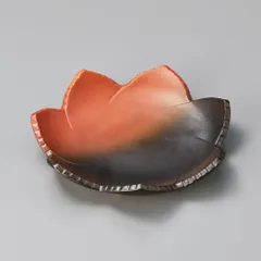 暖橙葉型６.０皿