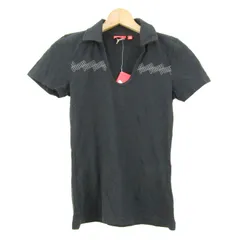 プーマ ポロシャツ トップス 半袖 キーネック スポーツウエア 未使用品 レディース Sサイズ ブラック PUMA