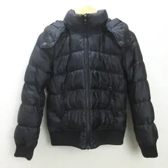 n■ユニクロ/UNIQLO 211-128594 フード ダウンジャケット JKT【M】黒/LADIES/13【中古】