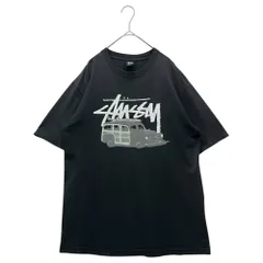 STUSSY(ステューシー) 00's  Car Graphic Logo Print T-Shirt 車 グラフィック ロゴ プリント Tシャツ M ネイビー OLD