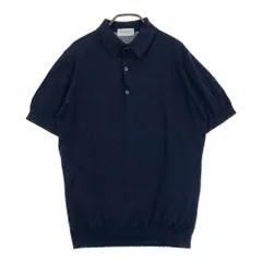 JOHN SMEDLEY ジョンスメドレー  ニット 半袖ポロシャツ  ネイビー系 M [240101582319] メンズ