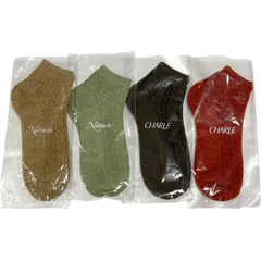 CHARLE シャルレ ホームカバーソックス 4足セット 22-24cm 日本製 レディース