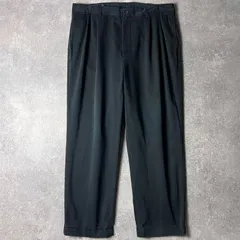 90s POLO RALPH LAUREN 2タック コットン チノ パンツ 38 30 / 90年代 オールド ポロ ラルフローレン チノパン ポロチノ HAMMOND ブラック 黒