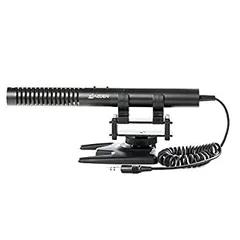 【中古】（非常に良い）（国内） AZDEN カメラ用外付けマイク SMX-10 単一指向性ステレオマイクロホン 単四形乾電池使用 3.5mmミニプラグコネクター 001651