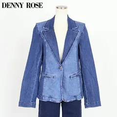 デニーローズ Denny Rose レディース ジャケット ライトブルー×ダークブルーデニムジャケット ブルー系  （サイズ/S/M）rc0528