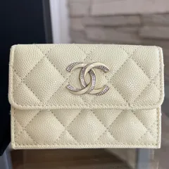 【新品・未使用】CHANEL スモール フラップ ウォレット　黄色　おり財布