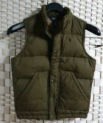 ポロ ラルフ ローレン キッズ ダウン ベスト カーキ 6 サイズ