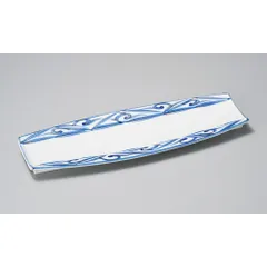 染付金彩突出皿