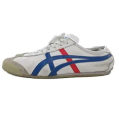 オニツカタイガー Onitsuka Tiger MEXICO スニーカー シューズ レザー トリコロール 29cm 白 ホワイト THL202 /JS ■GY51