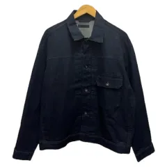 ユニクロ UNIQLO デニムジャケット 長袖 無地 311-449616 XL インディゴブルー