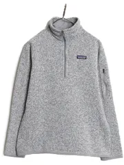 【お得なクーポン配布中!】 パタゴニア ベターセーター ハーフジップ レディース L 16年製 フリース セーター ジャケット アウトドア 裏起毛 プルオーバー ブルゾン 灰