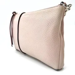 【良品】 coach  leather shoulderbag pochette porch pingbeige y2k コーチ ショルダーバッグ