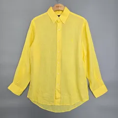ラルフローレン Ralph Lauren クラシックフィット リネン シャツ ィエロ SP