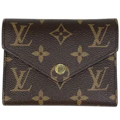 ルイ・ヴィトン Louis Vuitton ポルトフォイユ ヴィクトリーヌ 札入れ 小銭入れ 三つ折り財布 モノグラム ブラウン M62472 レディース 【中古】