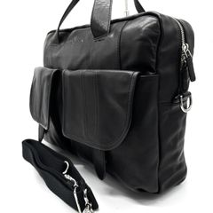 【良品】Cole Haan コールハーン 2way ショルダーバッグ ビジネスバッグ レザー 革 ブリーフ ブラック 黒色 メンズ 通勤