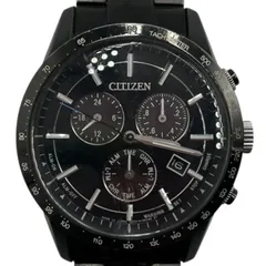 ■ CITIZEN シチズン クロノグラフ デイト表示 ブラック文字盤 腕時計