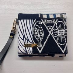 60628C ミナペルホネンハーフハンドメイドミニ財布 - メルカリ
