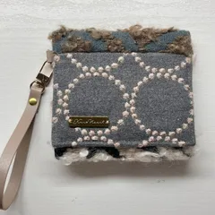 【ミナペルホネン ハンドメイド】リップ付きポーチ⭐︎タンバリン　tambourine