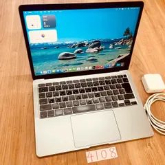 【動作確認済み】 MacBook air 13インチ 2020 アップル Apple M1 16GB 256GB 動画編集可能 カメラ内蔵 ノートPC ノートパソコン SSD搭載 macOSインストール済み 【4108】