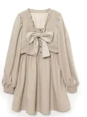 EBLIN BUBBLE TEENFRESH ベルベット リボンワンピース