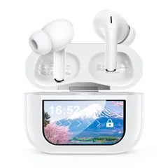 【特価商品】運動/ゲーム/テレワーク/通学/通勤/WEB会議/音楽用（白） 小型/軽量iPhone/Android対応 Type-C充電 接続瞬時 HiFi音質 ブルートゥースイヤホン 最大48時間再生 ENC通話 IPX7防水 AIスマート 対応 ANC 多