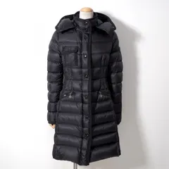 モンクレール MONCLER JPタグ HERMINE エルミンヌ ダウンコート 0 ブラック レディース 正規品 6-OB003