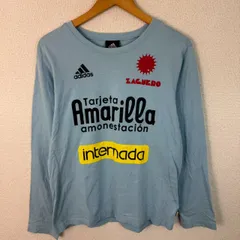00s adidas アディダス 長袖Tシャツ ロゴプリント ライトブルー Mサイズ レディース 古着 スポーツMIX ストリート