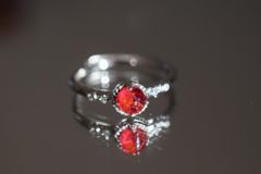 RG10-179 シルバー 非加熱 宝石質 槿花色 スピネル リング ミャンマー