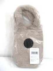 スタバ スターバックス STARBUCKS ボトルショルダーバッグ ファー ベージュ 未使用■