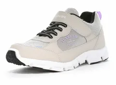 【moonstar】LUVRUSH LV 1221 BEIGE ムーンスター ラブラッシュ ベージュ 子供靴 キッズ スニーカー スーパースター 防水 抗菌防臭 軽量 ワイド 幅広 運動会 女の子 ジュニア シューズ