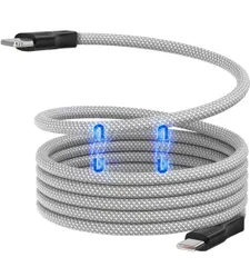 ★Magtame 1.5M iphone 充電ケーブル タイプc 磁力吸引自動収納 lightning usb-c MFi認証 ライトニングケーブル usb-c 3A急速充電 タイプCライトニング