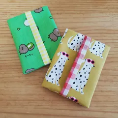 まとめて2個☆子供用☆ミニポケットティッシュケース ハンドメイド キッズ用 動物